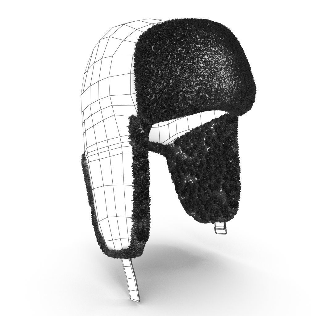 3D model trapper hat VR / AR / lowpoly CGTrader