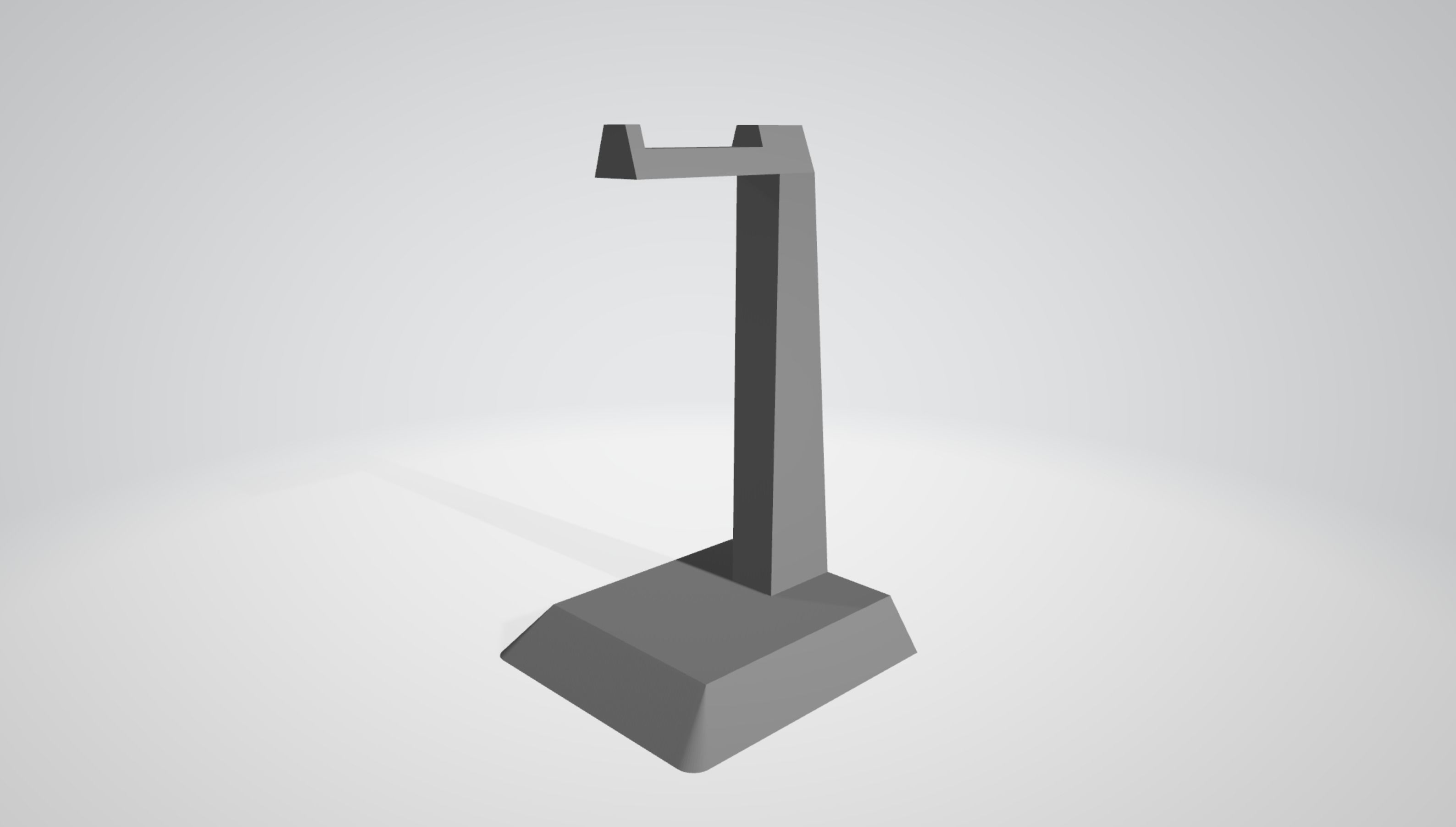 Simple Headset stand for any headphone 3D print model