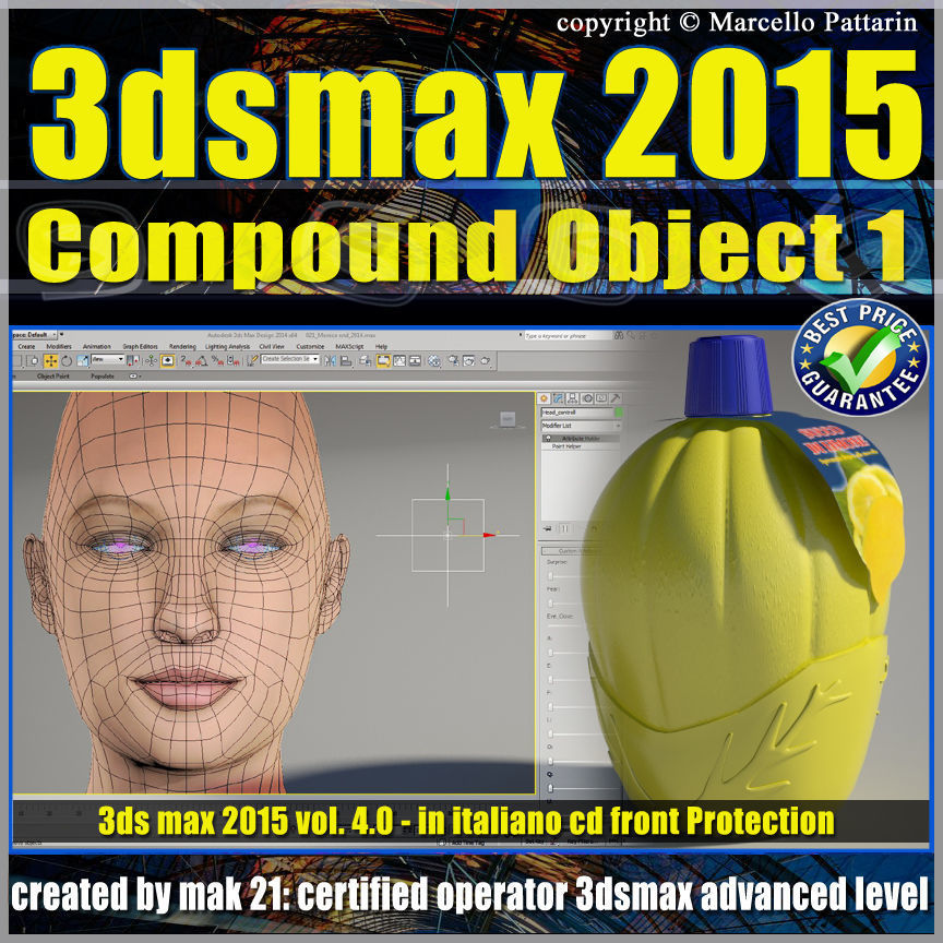 3ds max 2015 Compound Object 1 volume 4 Italiano cd front