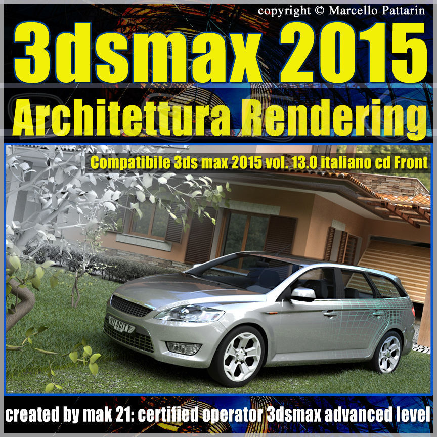 Video Corso 3ds max 2015 Architettura Rendering vol13 cd front