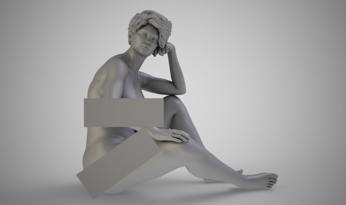 Daydreaming Sitting 3D print model