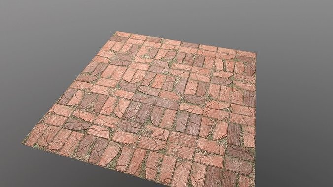3D model Pavers brick floor VR / AR / low-poly | CGTrader