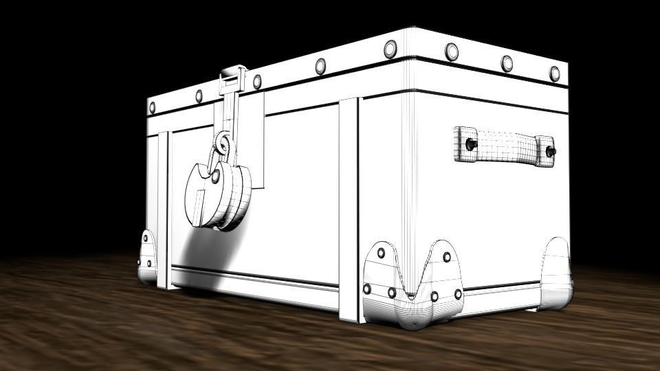 Metal Strong Box 3D model CGTrader