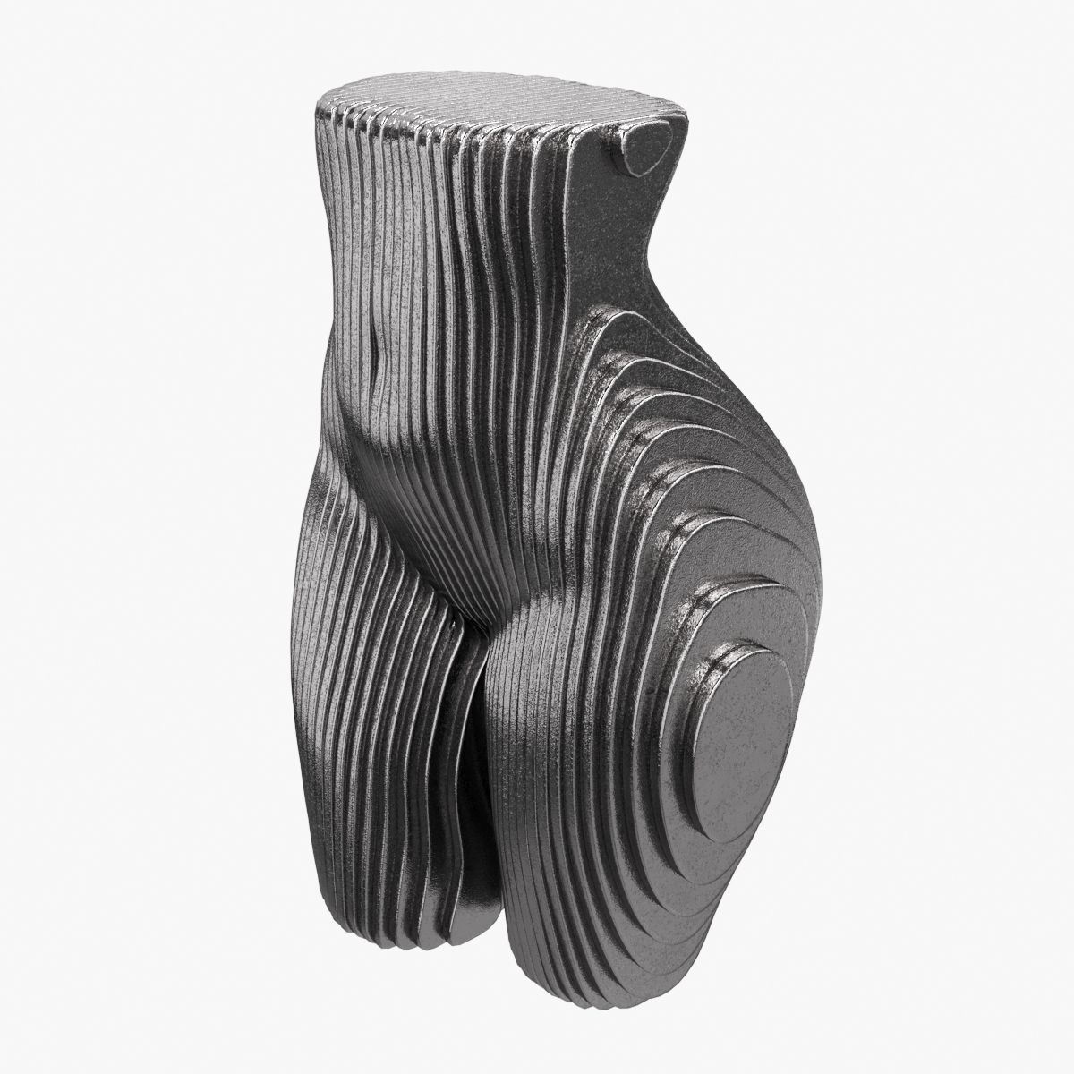 Figurine in the shape of a body made of metal plates 2 versions