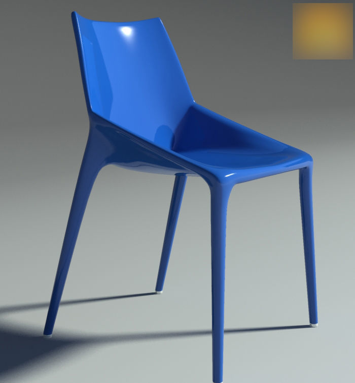 Chair Outline Blu