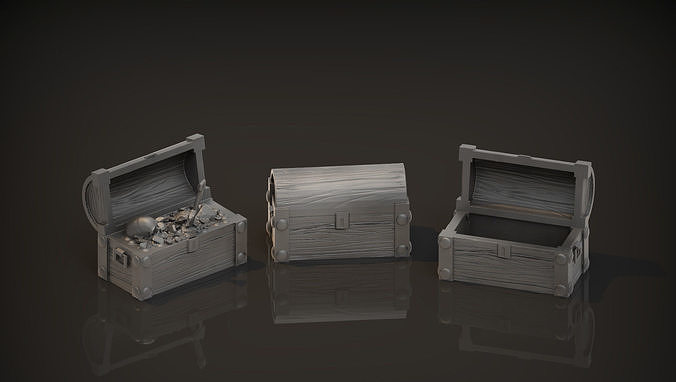 Simple Treasure Chests for Dungeons and Dragons 3D model 3D printable ...