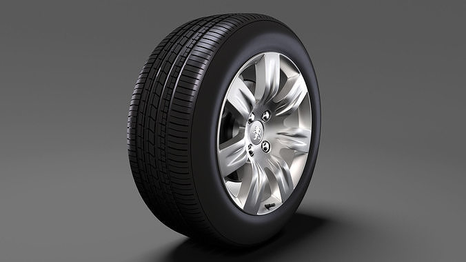 Peugeot Partner Tepee wheel 2017 3D model | CGTrader