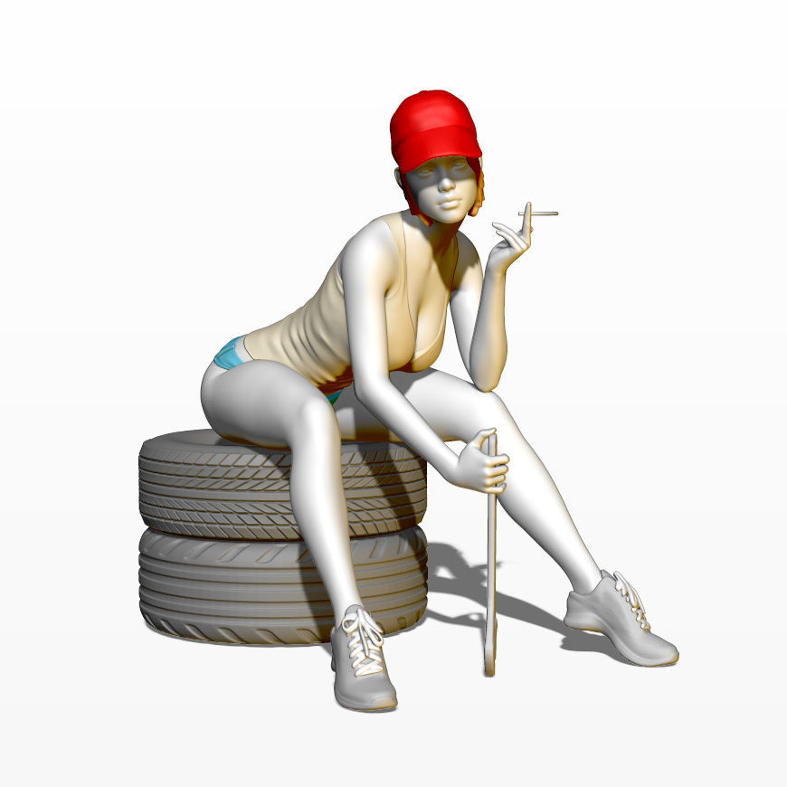 Girl car mechanic