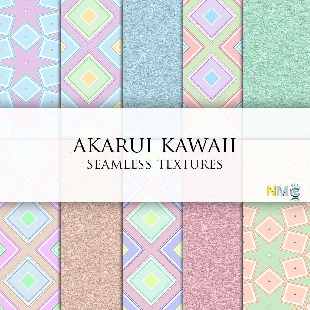 Akarui Kawaii Seamless Textures Set Texture
