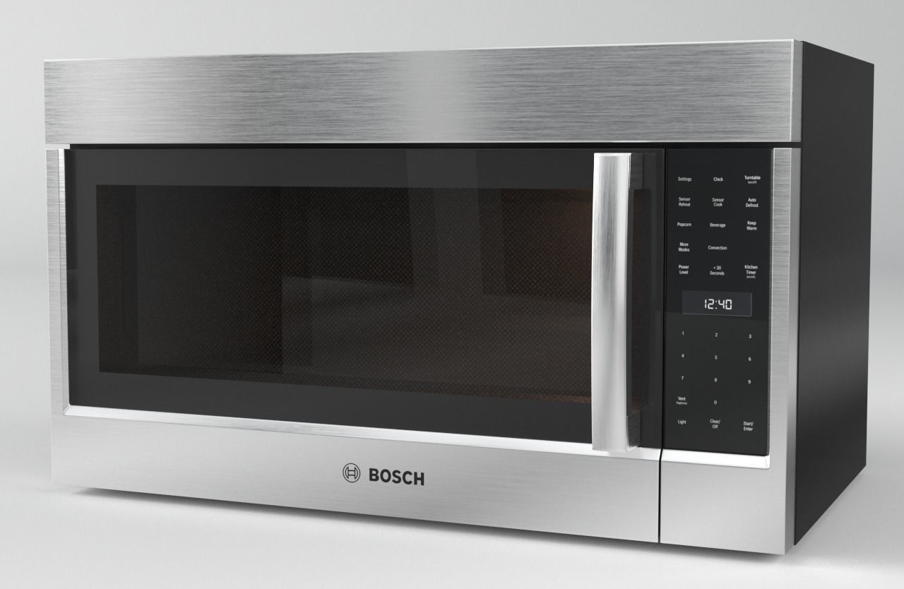 microwave HMV8053U by Bosch 3D model CGTrader