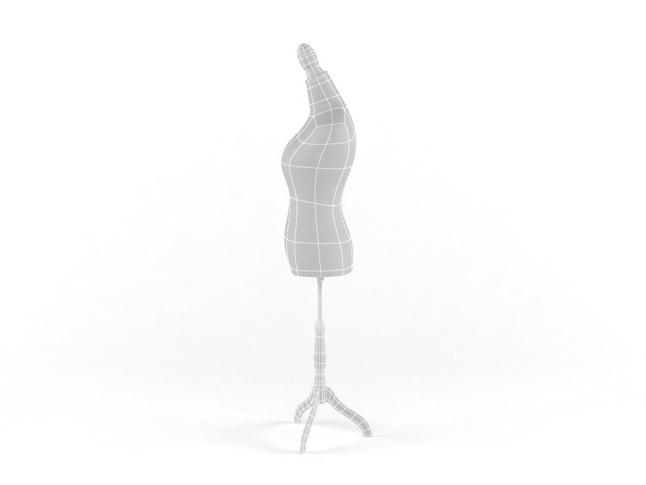 Classic Female Mannequin Form 3D model CGTrader