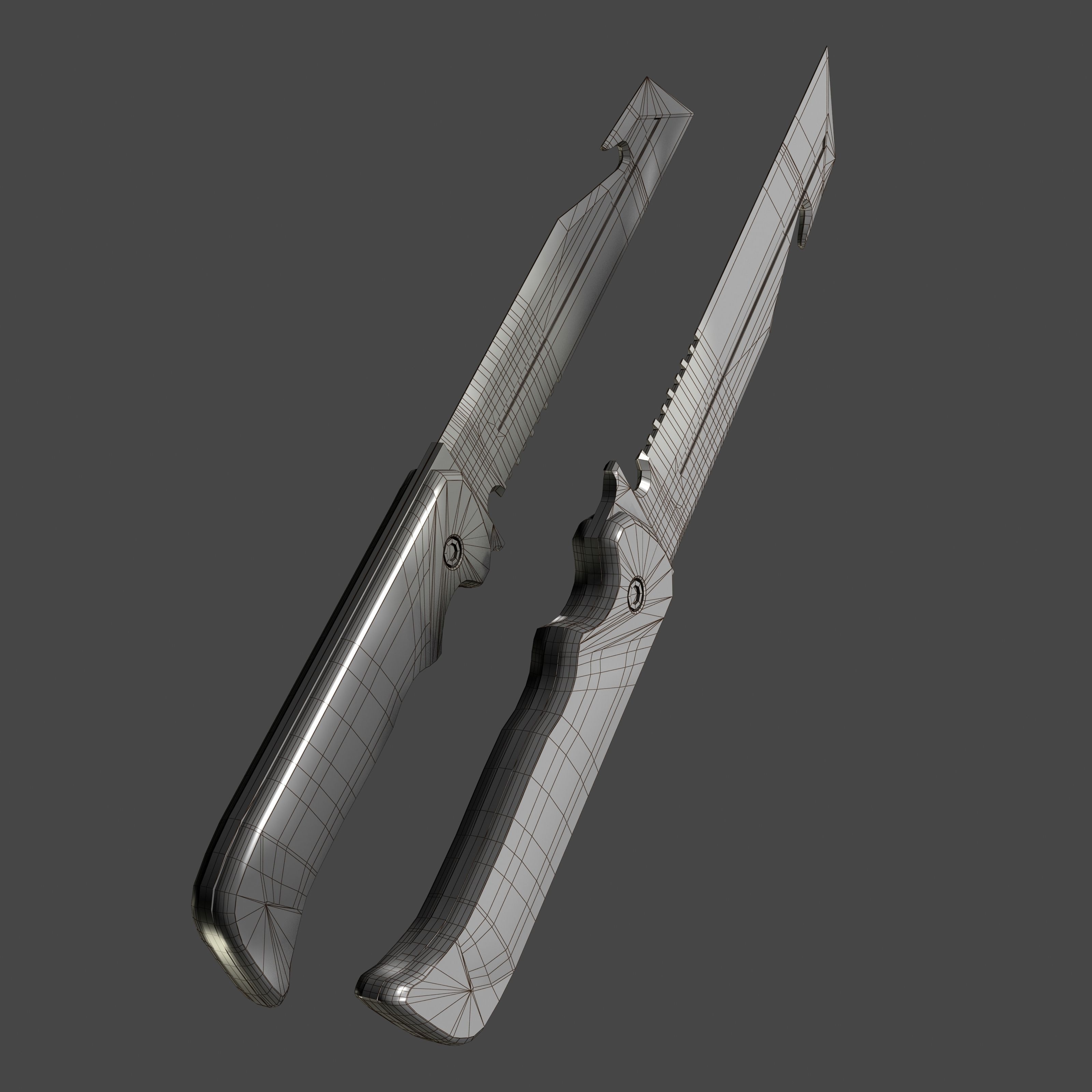 3D model ACB90 Advanced Combat Blade 90 VR / AR / lowpoly CGTrader