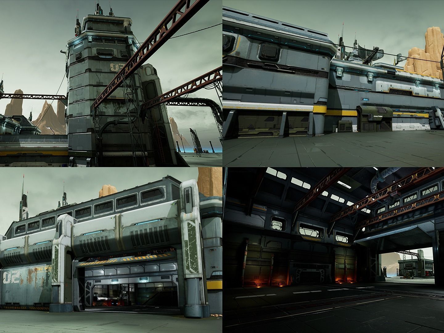 Modular Sci-Fi Hangars Location
