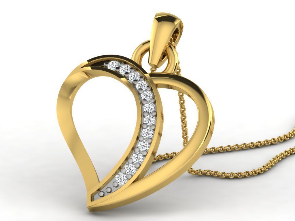 Diamond Heart For Ladies 3D print model