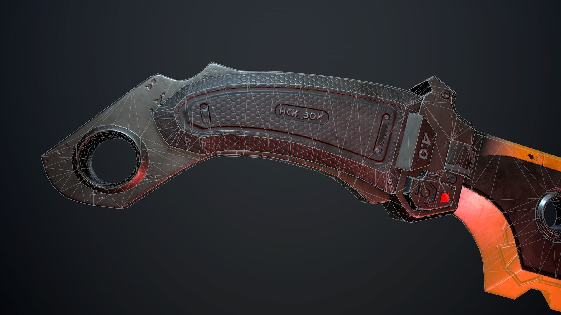 3D model Sci-fi knife VR / AR / low-poly | CGTrader
