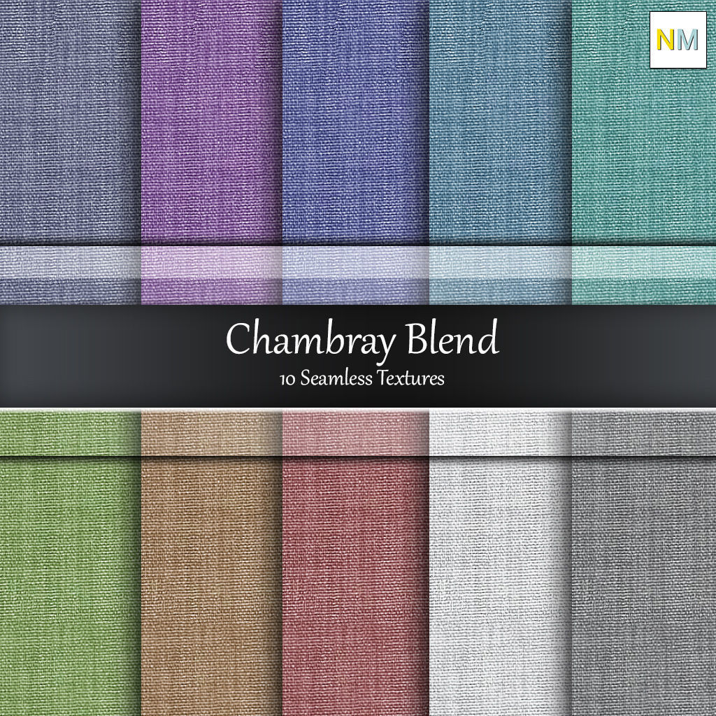 Chambray Blend Fabrics Seamless Textures Set 3D CGTrader