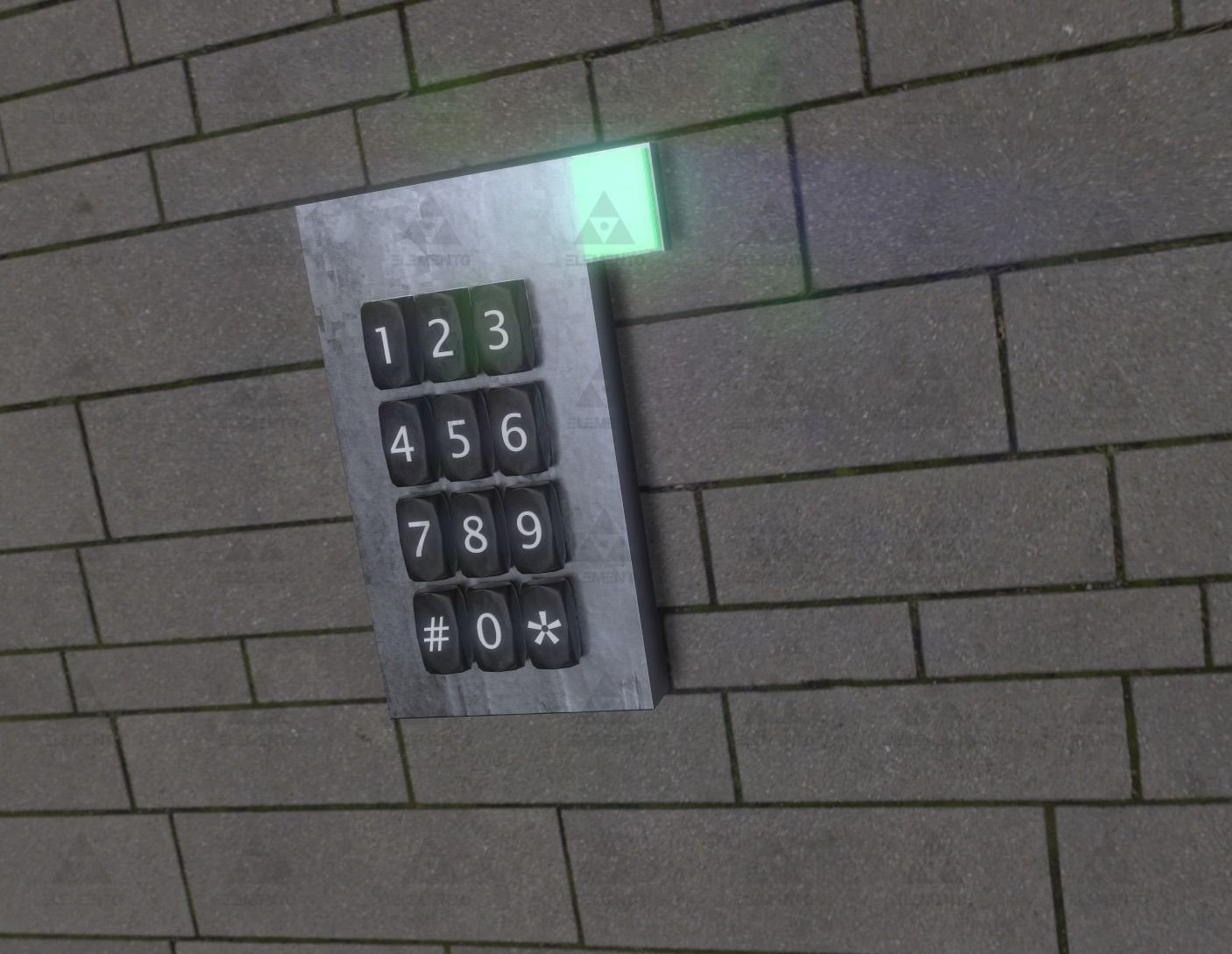 Security Keypad Alarm System - 3D model