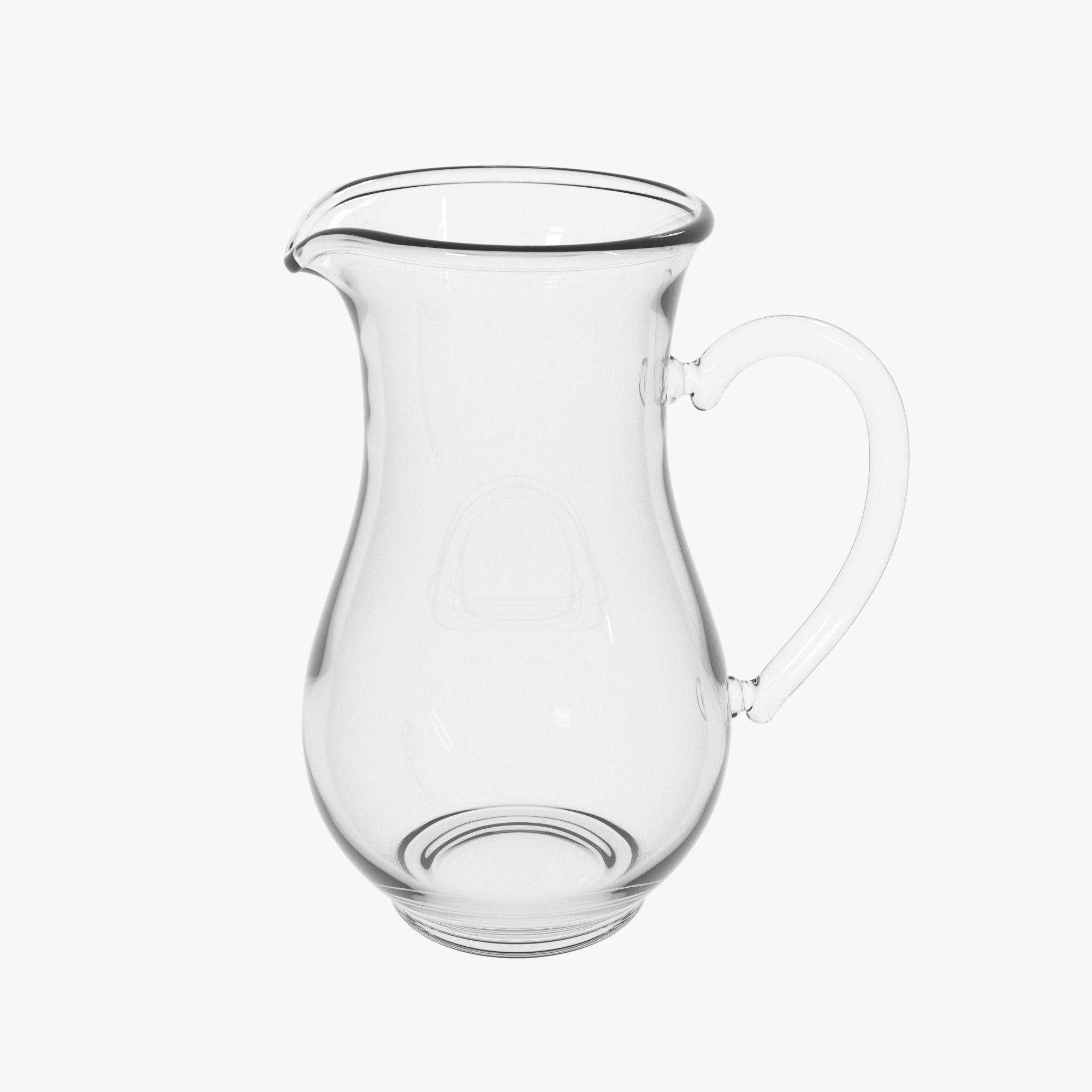 Glass jug 3D model