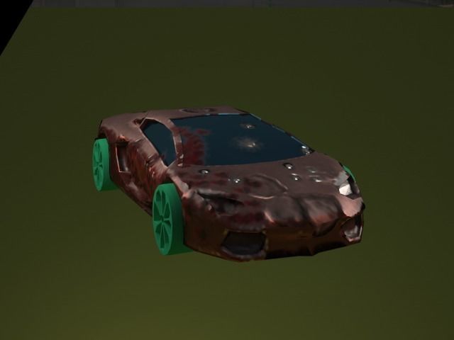 lamborghini car Low-poly 3D model