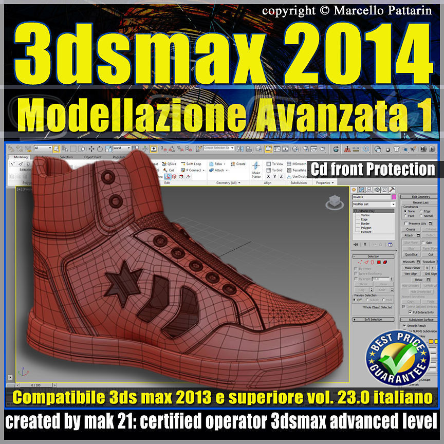 3ds max 2014 Modellazione Avanzata 1 v 23 Italiano cd front