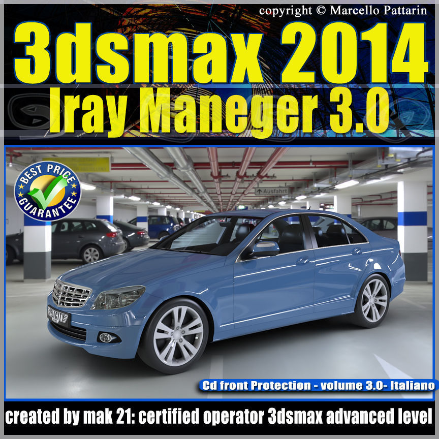 3ds max 2014 Iray Maneger vol 3 Italiano cd front