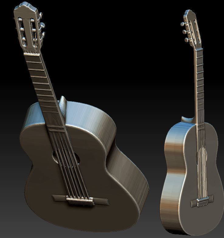 guitar3d model STL acoustic guitar acoustic guitar 3D model 3D