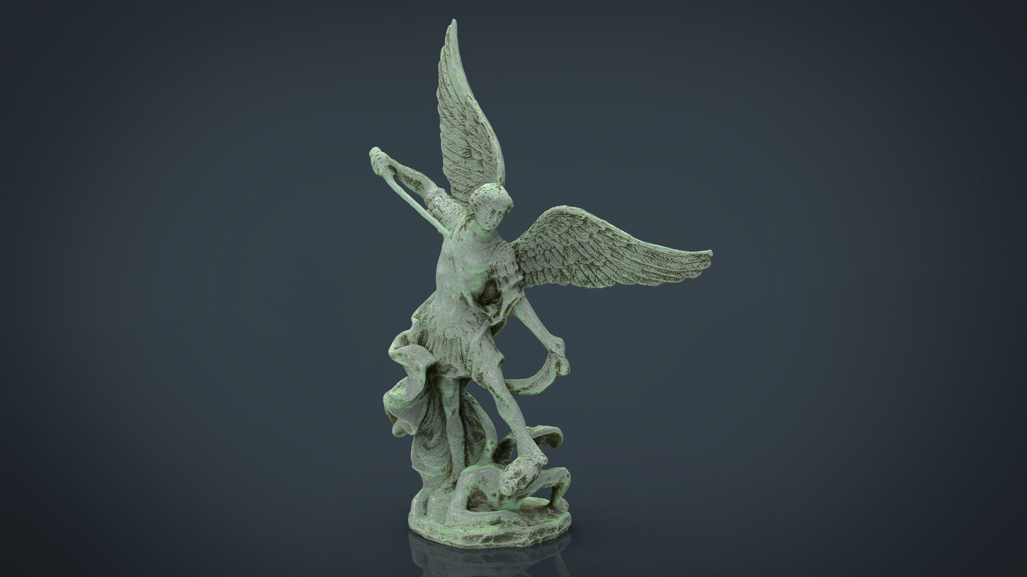 3D model Saint Michael The Archangel VR / AR / low-poly | CGTrader