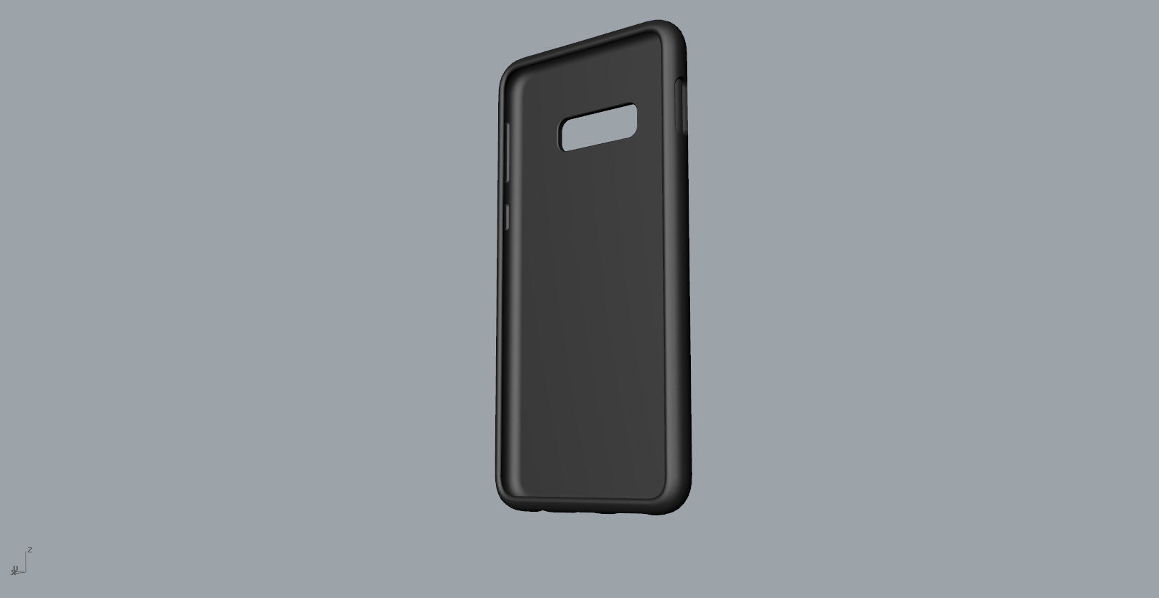 Samsung Galaxy S10e black rubber case design