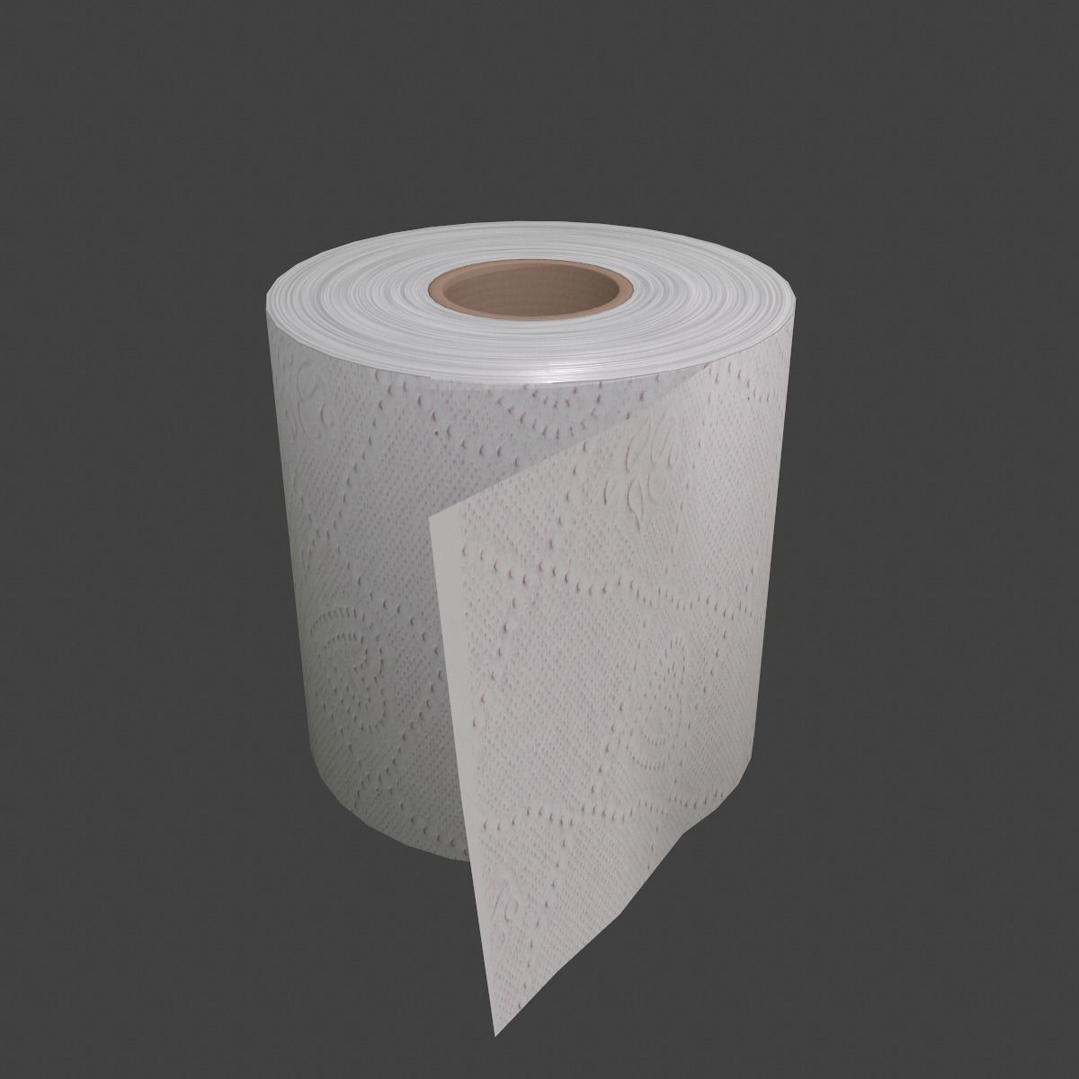 3D asset Toilet Paper Low Poly Game Ready CGTrader