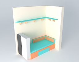 Kids Bedroom 3d Model cot 3d models | download 3d cot files | cgtrader Kids Bedroom 3d Model cot 3d models | download 3d cot files | cgtrader