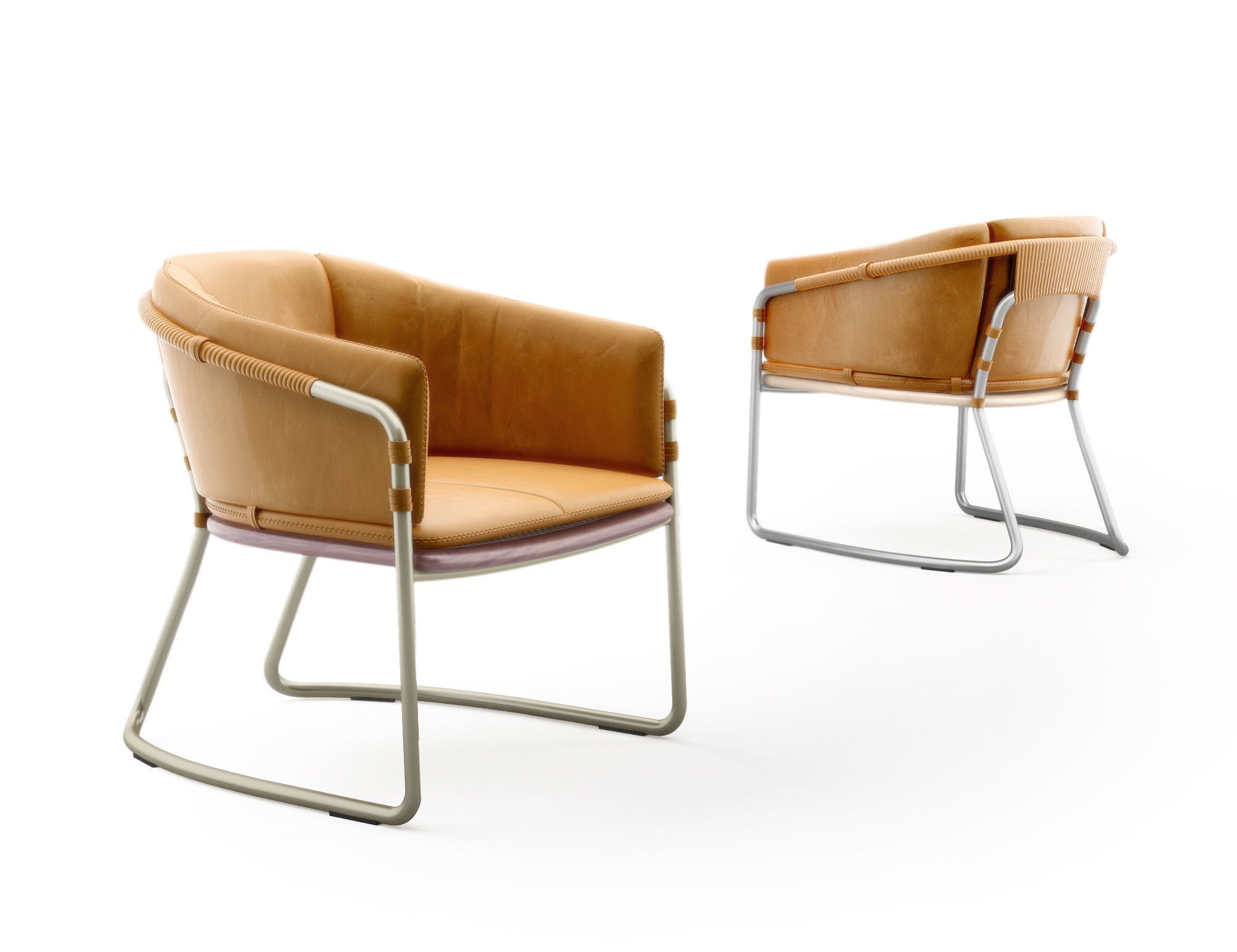 Bassam Fellows CB-454 Geometric Lounge Chair