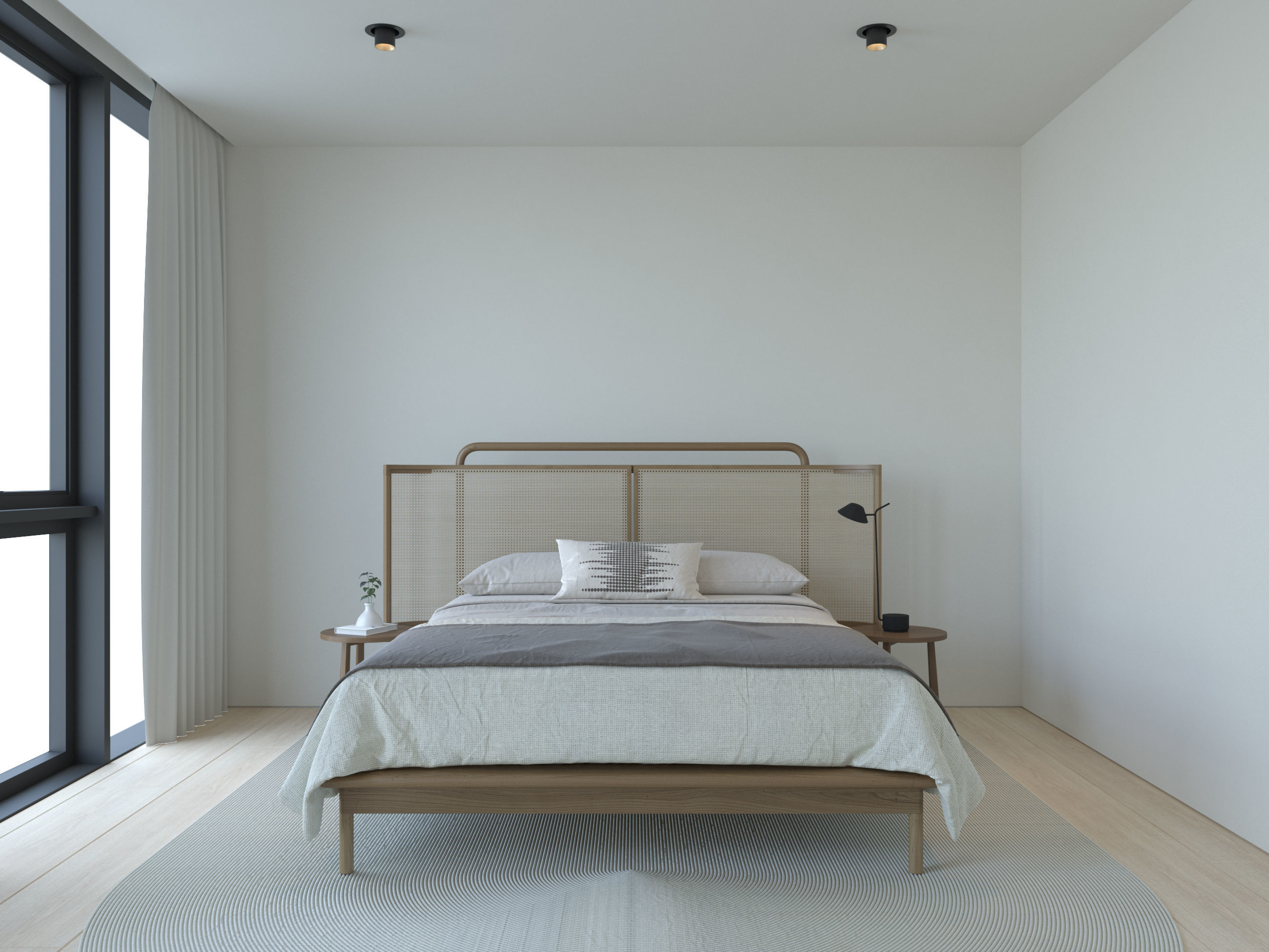 Dot Bedroom Scene 3D model