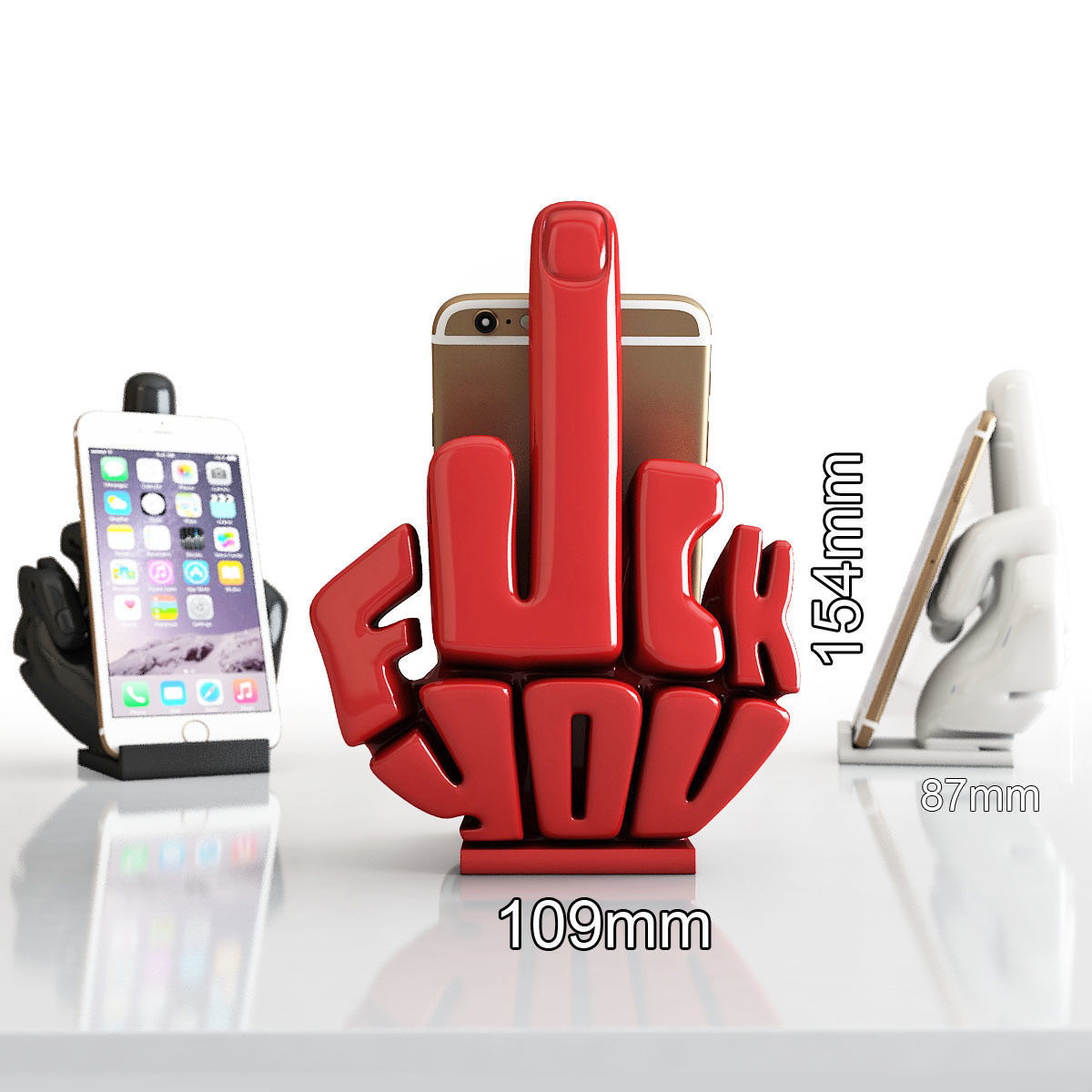 Phone stand middle finger