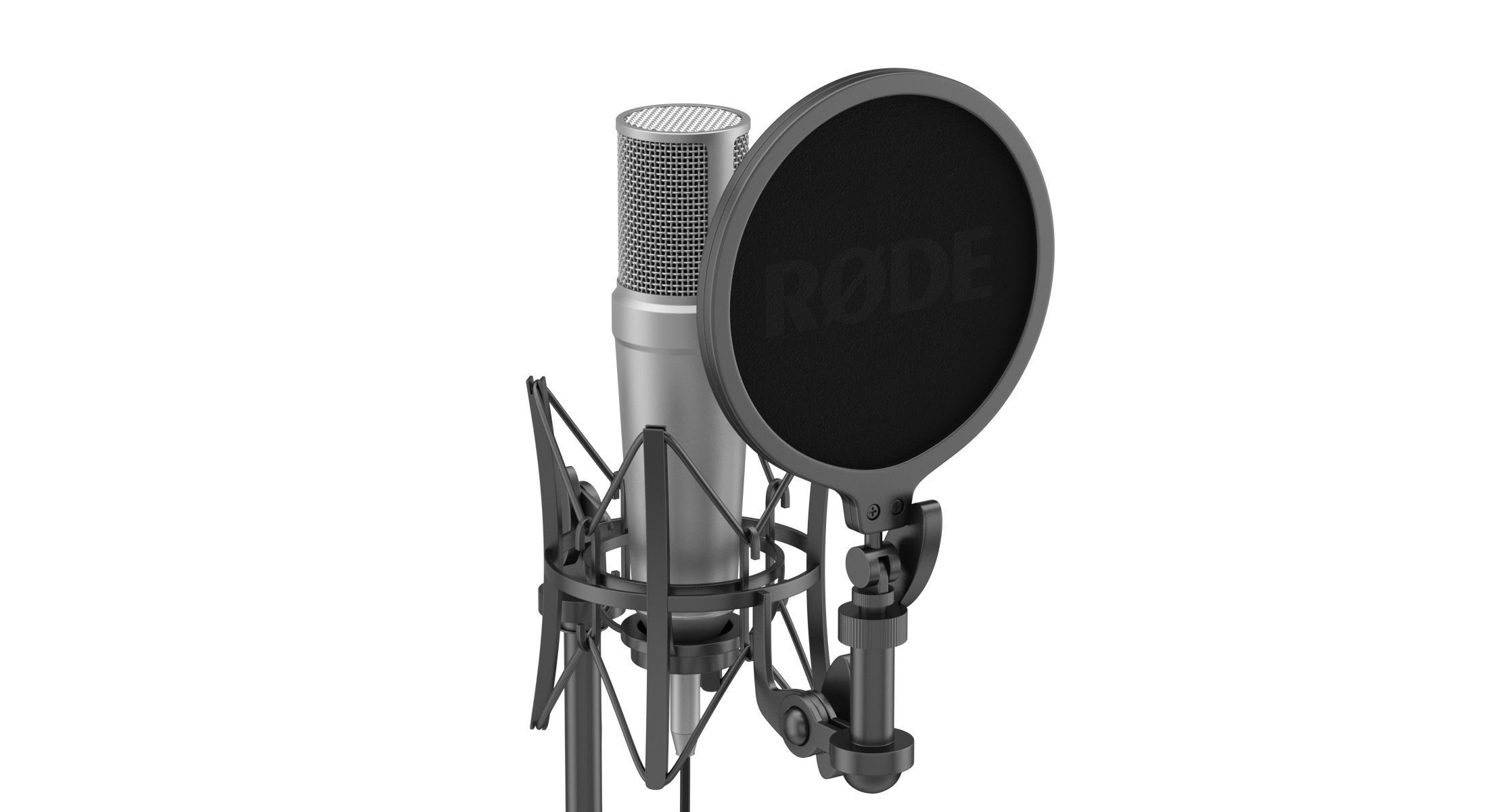 Rode Studio Microphone Stands With Filter 3D Model CGTrader
