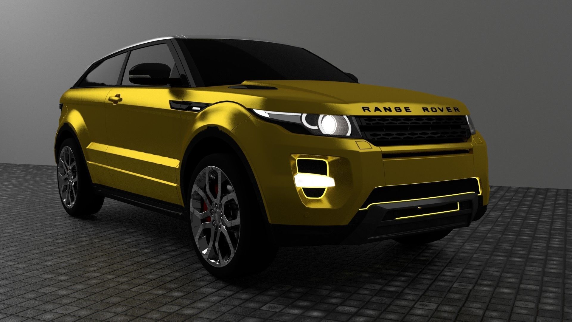 Range Rover Evoque 3D model vehicle CGTrader