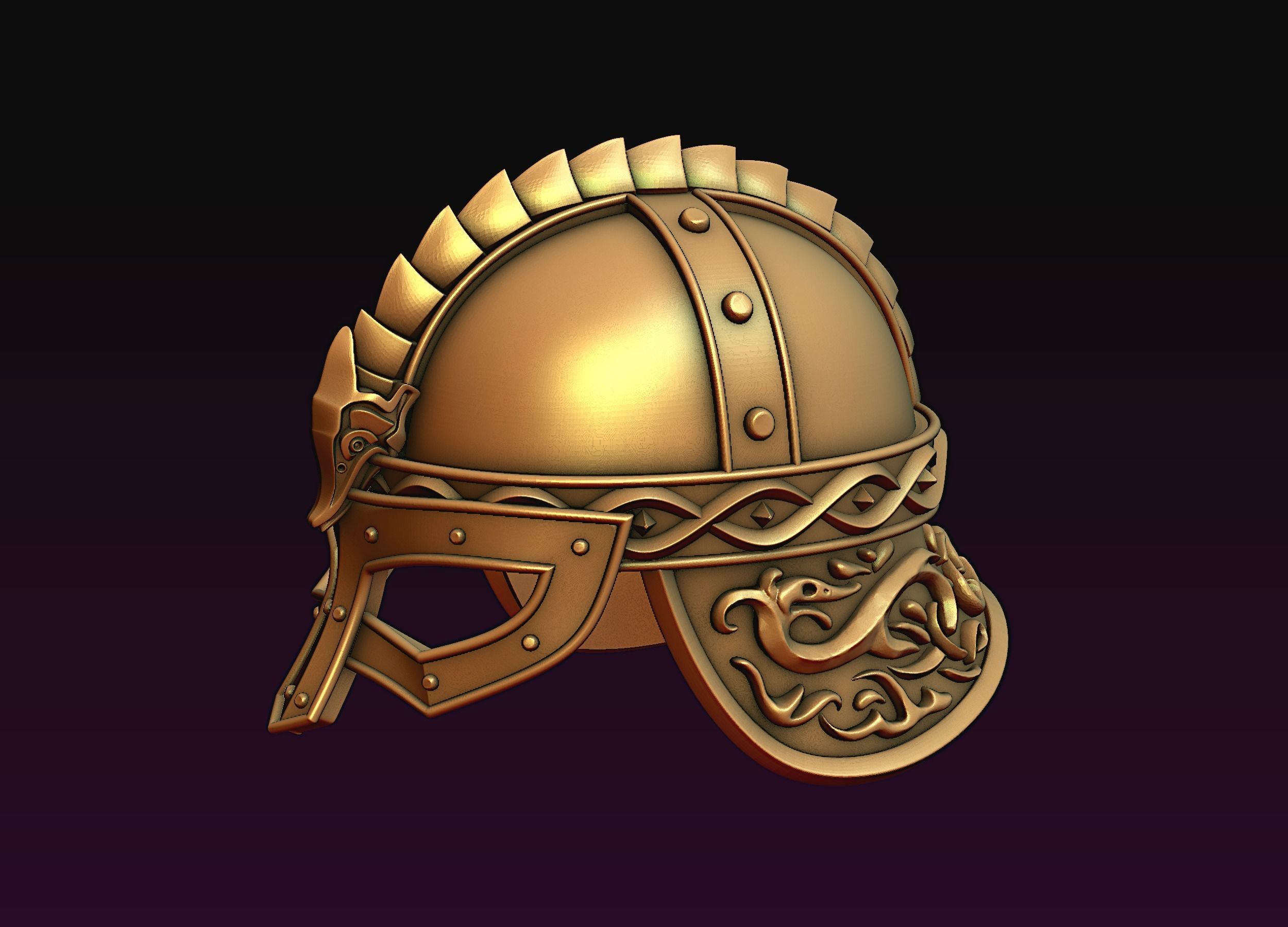 Viking Helmet 3D print model