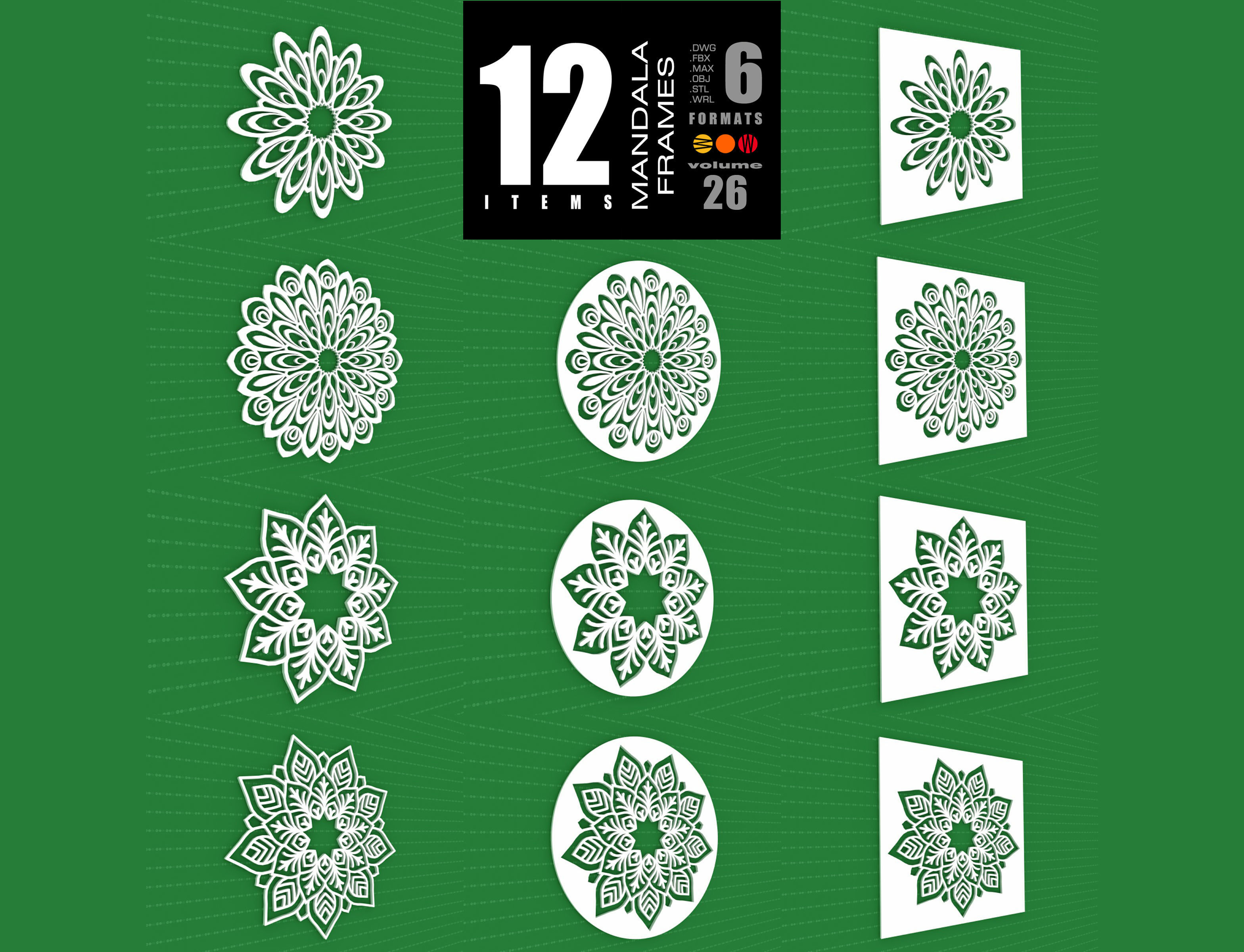 Mandala Frames Vol 26