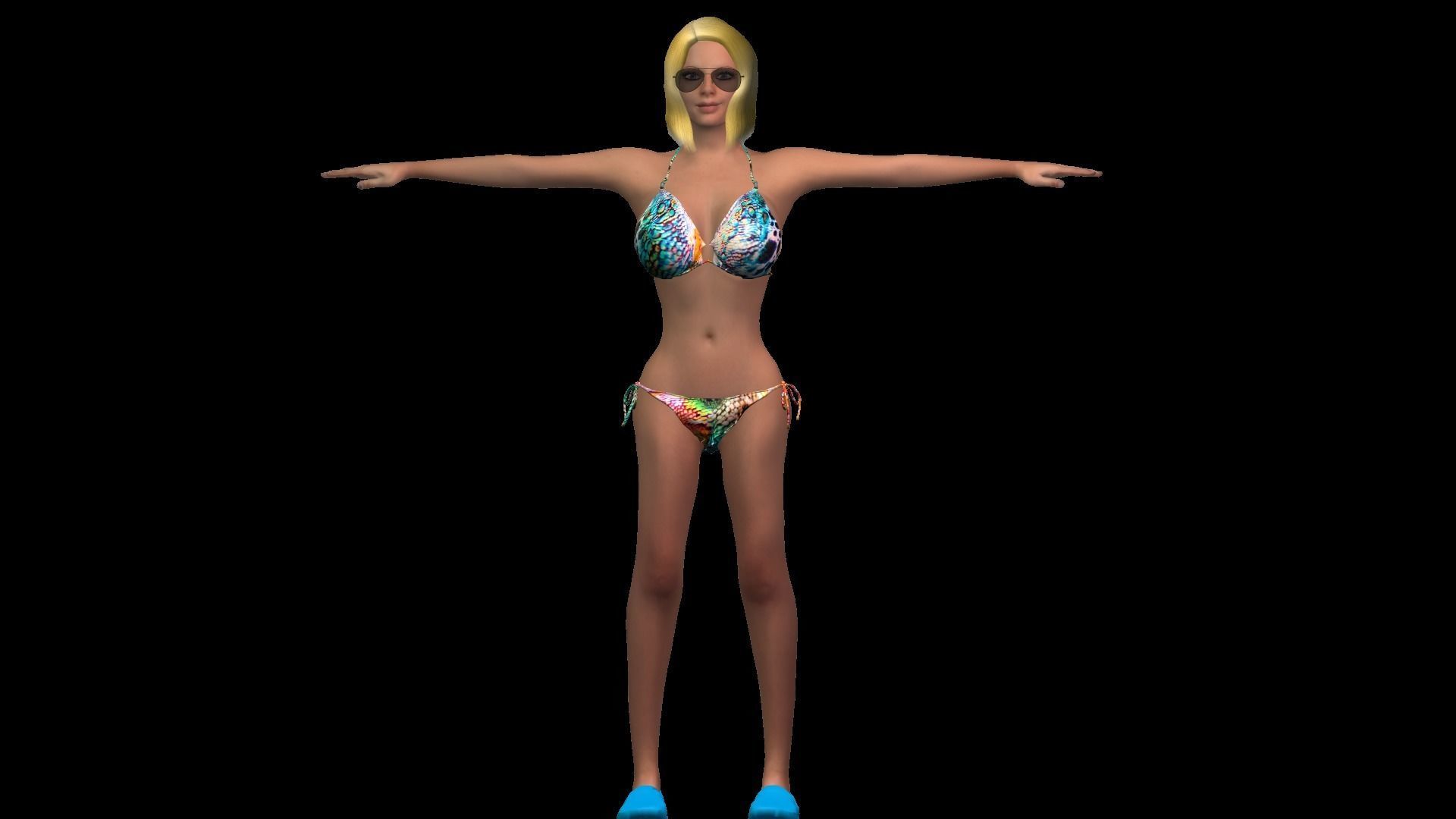 Female model Low-poly 3D model