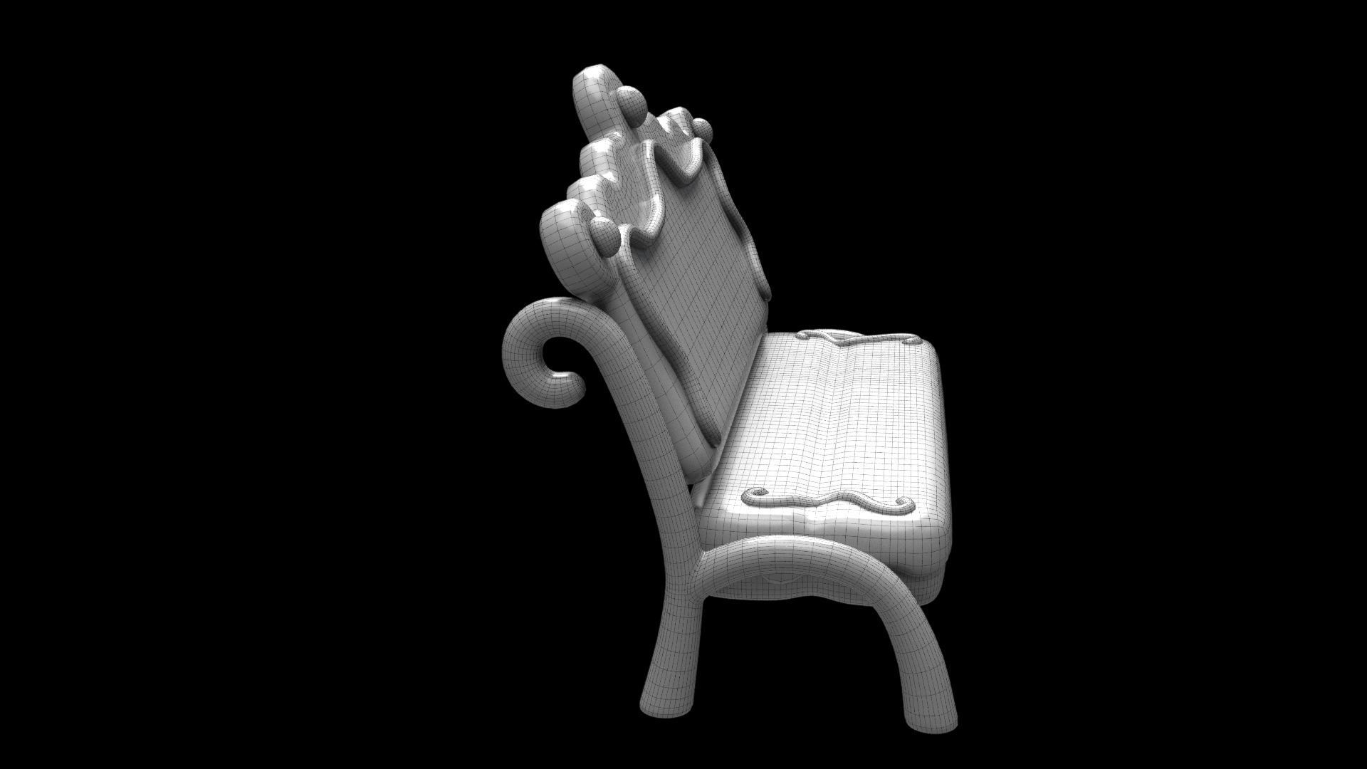 Gingerbread bench inspired by Gingerbread house fairytale 3D model ...