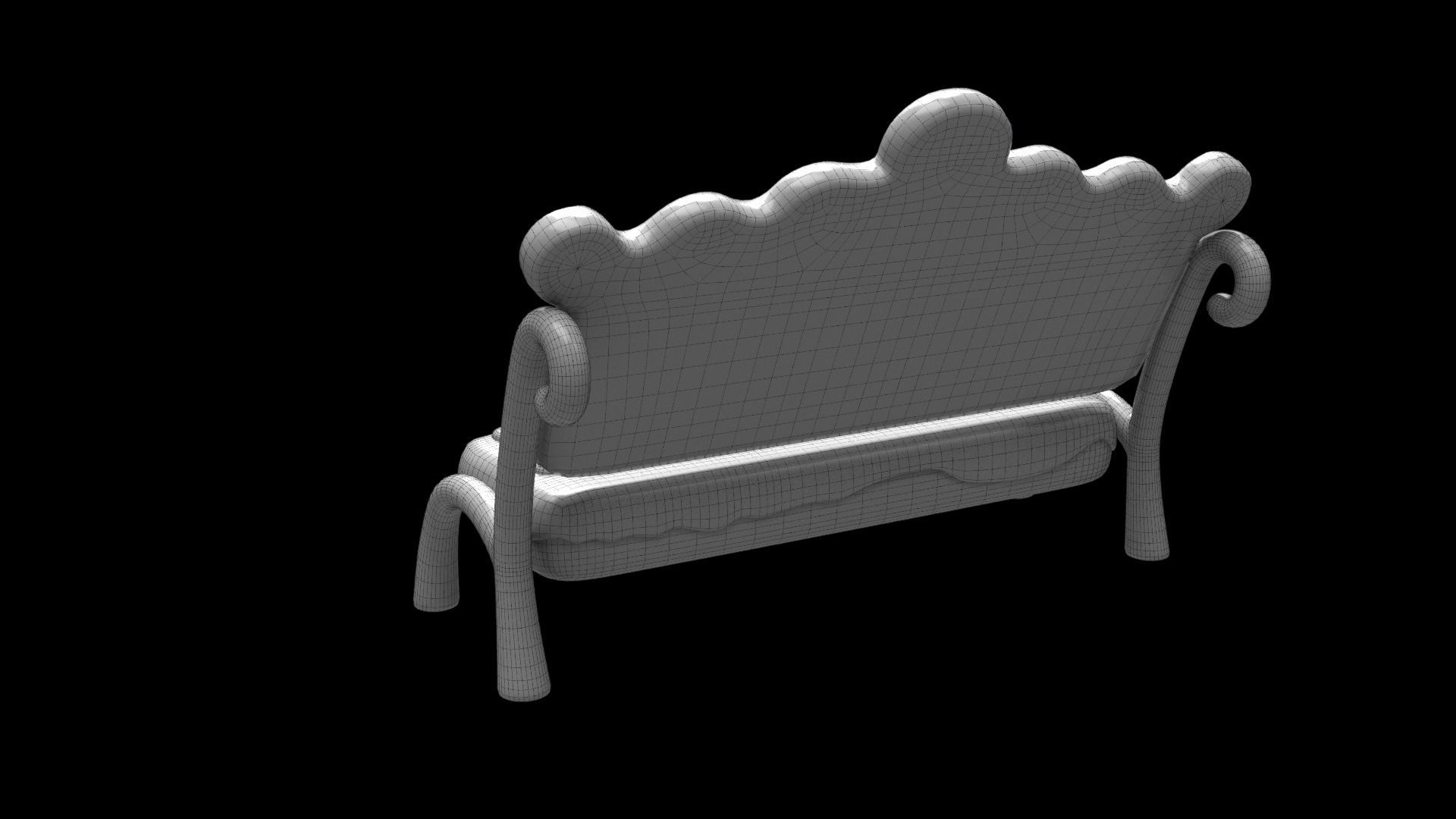 Gingerbread bench inspired by Gingerbread house fairytale 3D model ...