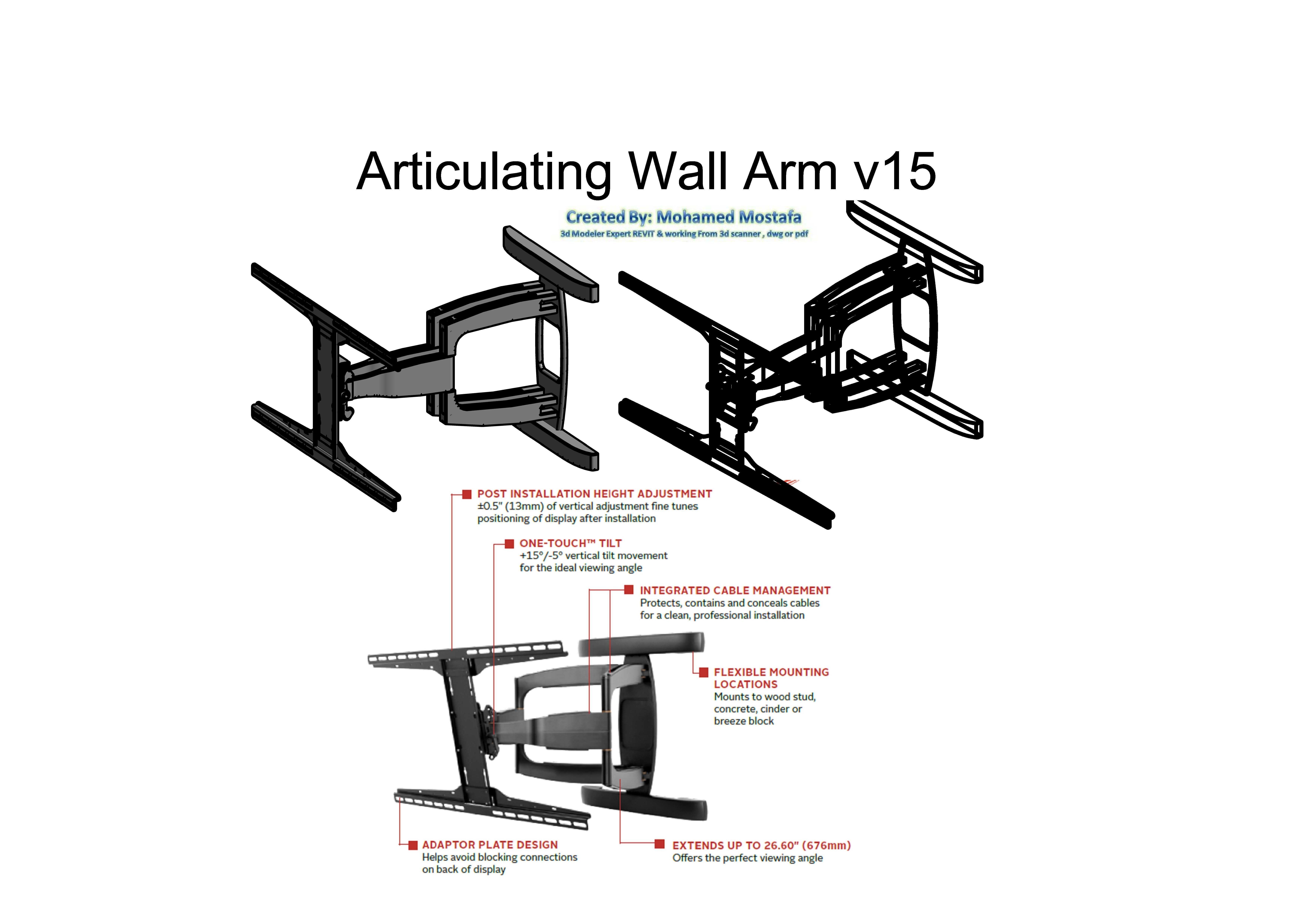 Display Wall Floor Ceiling Mount Revit Families 2015 3D model CGTrader