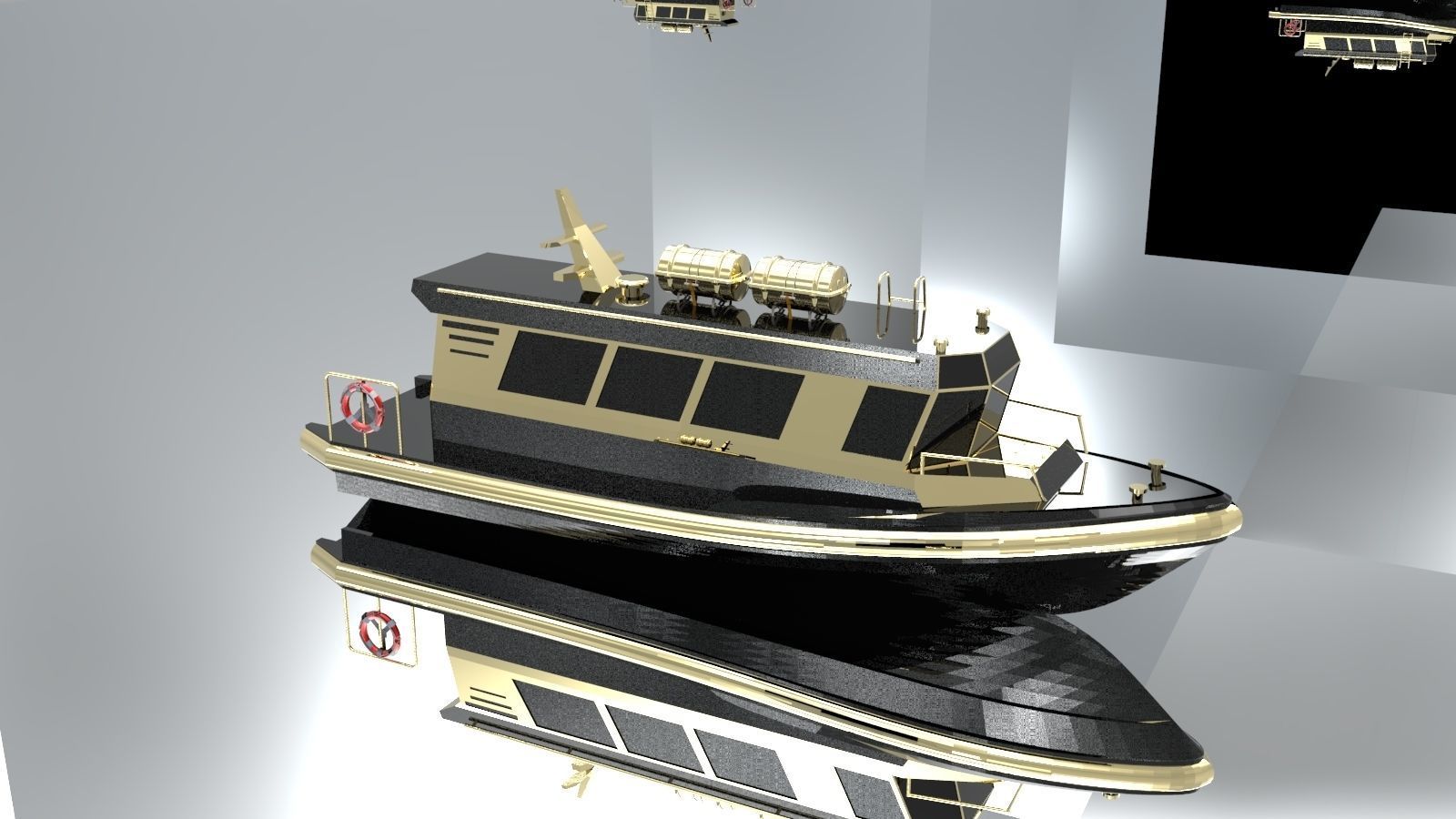 3D asset Crew Boat CGTrader