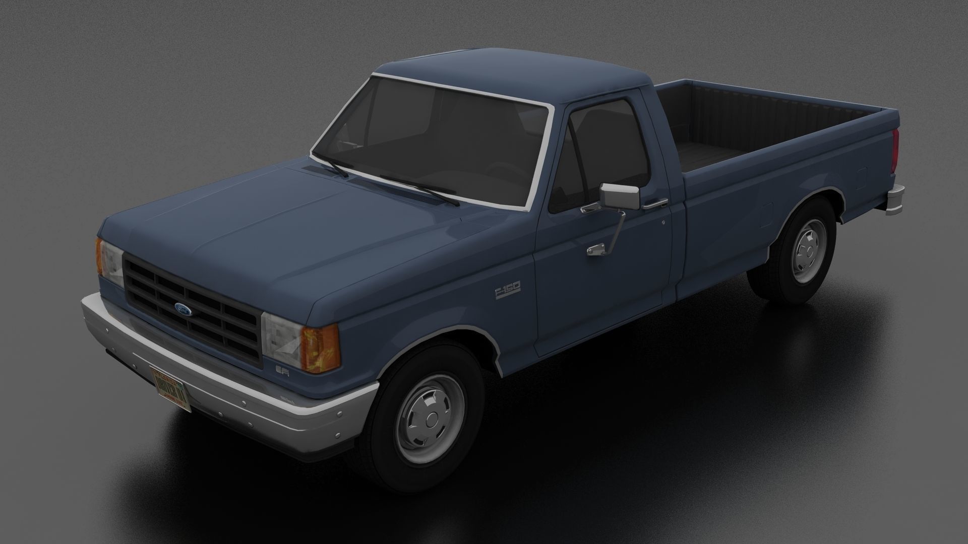 F 150 Custom >> Ford F 150 Custom Pickup Regular Cab 1987 3d Model F 150 Custom >> Ford F 150 Custom Pickup Regular Cab 1987 3d Model