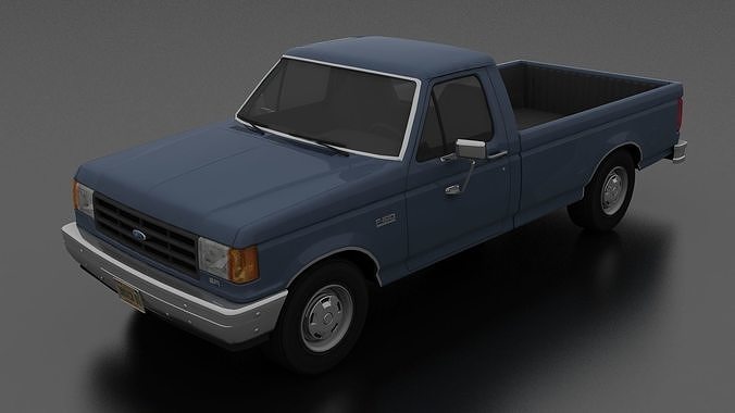F 150 Custom >> Ford F 150 Custom Pickup Regular Cab 1987 3d Model F 150 Custom >> Ford F 150 Custom Pickup Regular Cab 1987 3d Model