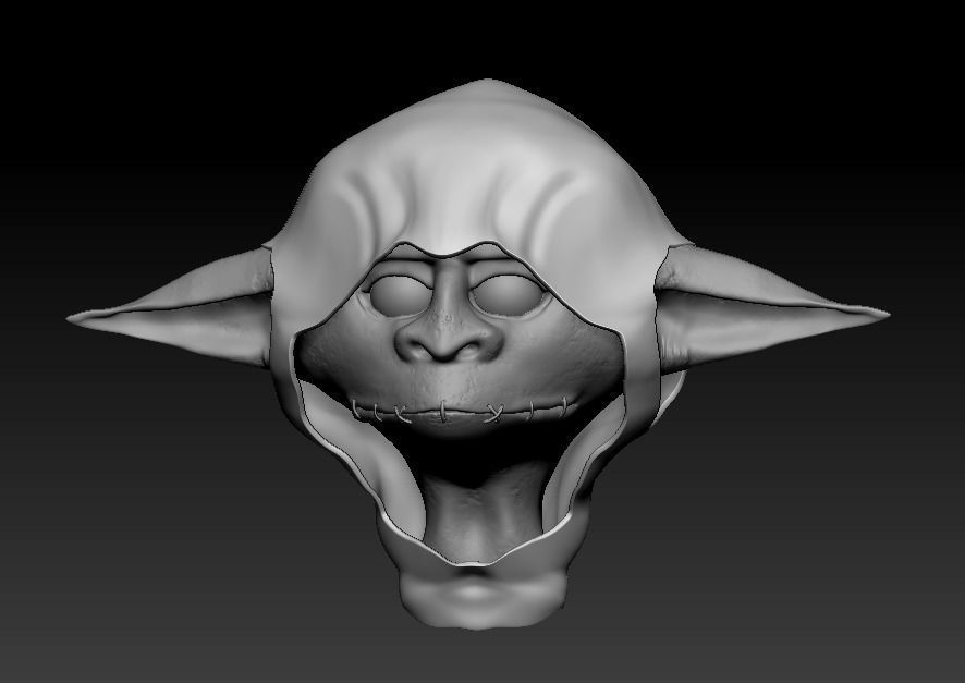 Code Goblin Head Python Goblin head 3D model | CGTrader