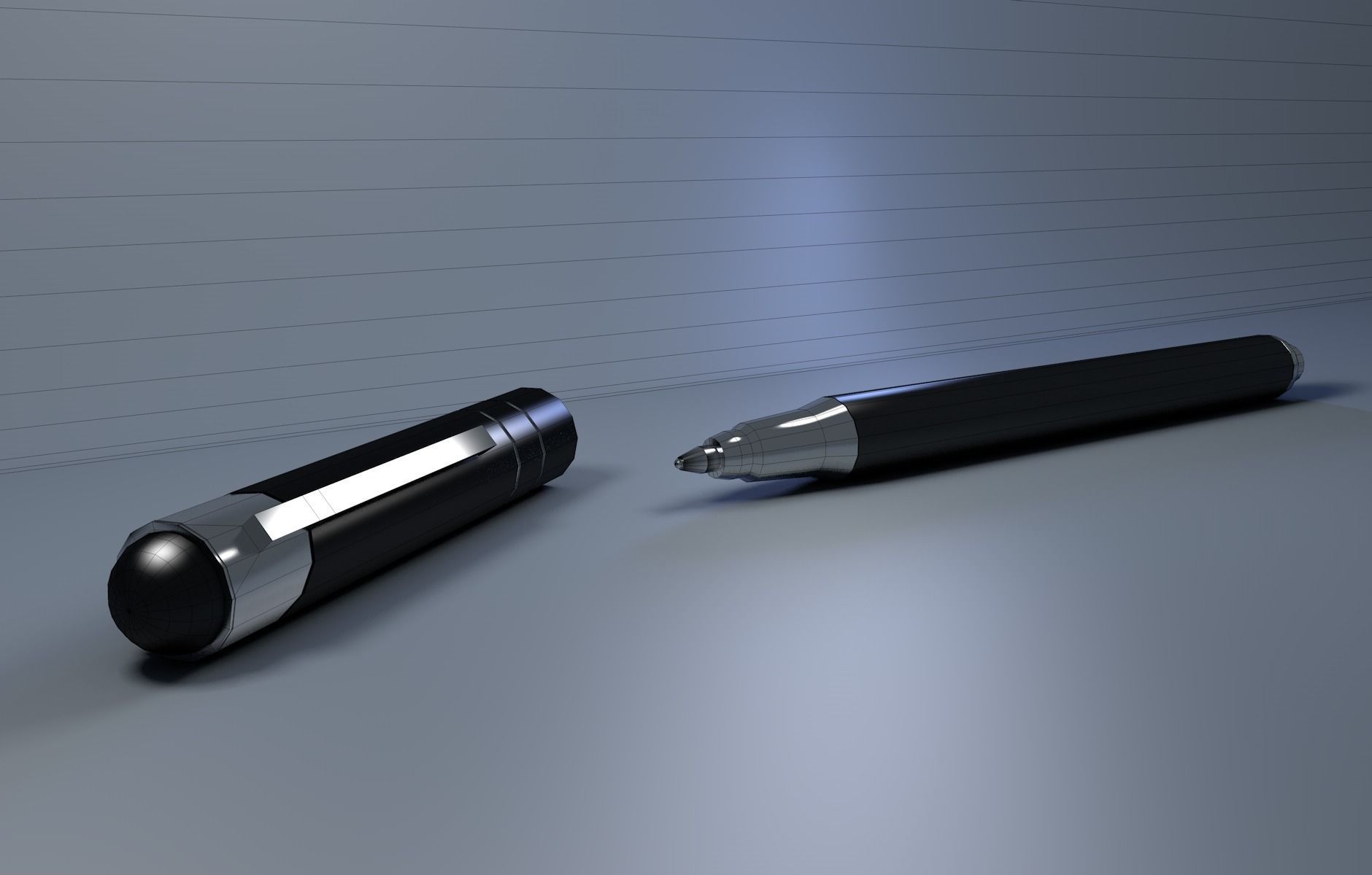 pen cap 3D CGTrader