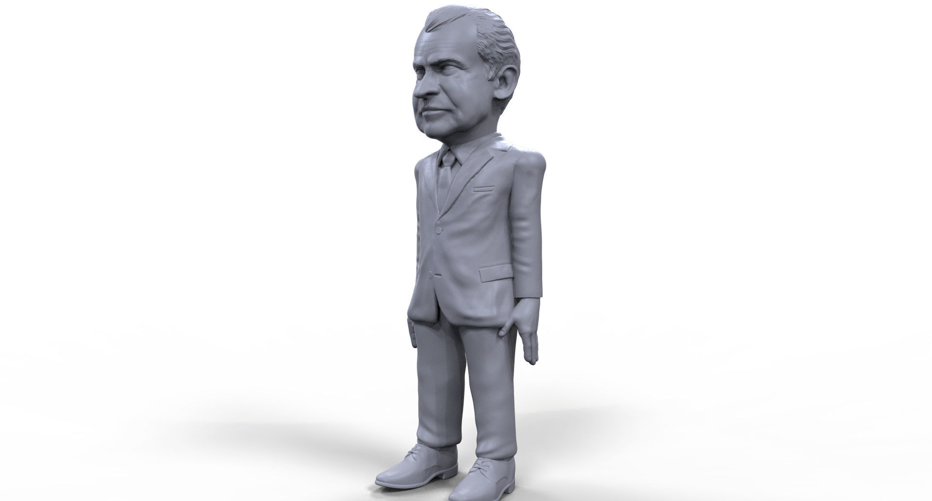 Richard Nixon stylized high quality 3D printable miniature free 3D ...