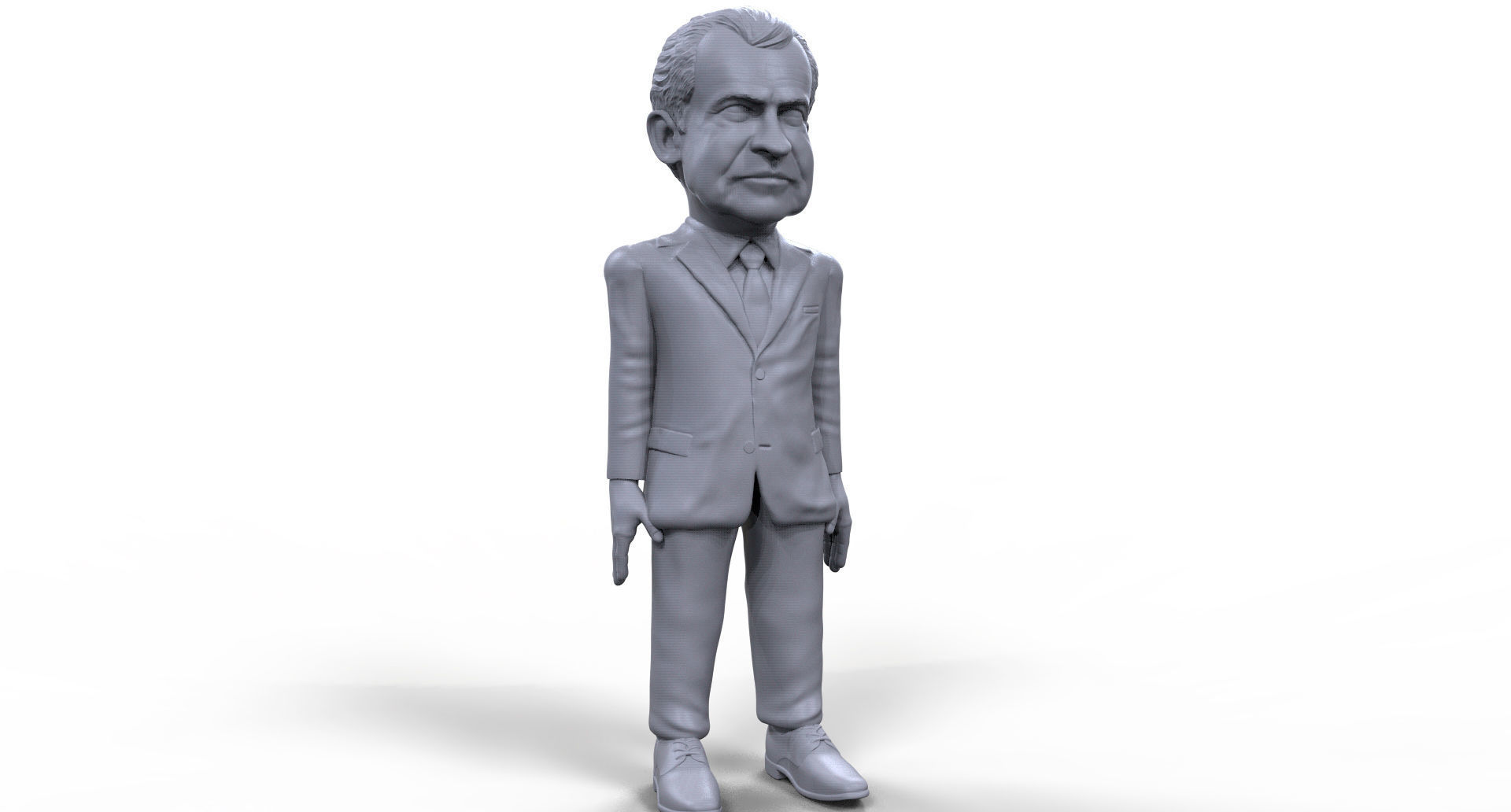 Richard Nixon stylized high quality 3D printable miniature free 3D ...