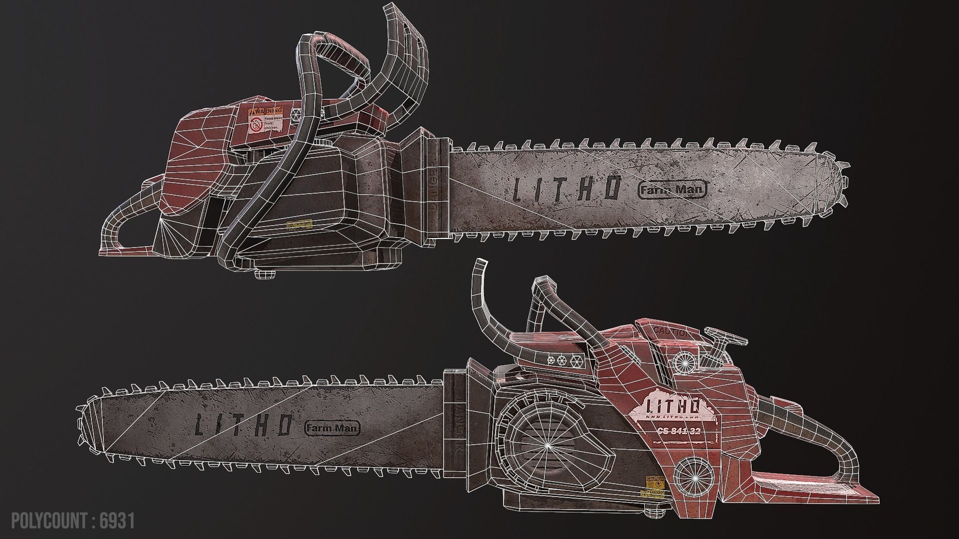 3D model Chainsaw VR / AR / lowpoly CGTrader