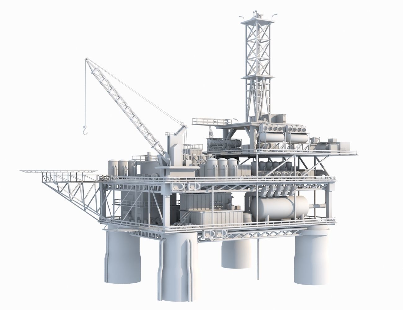 Oil rig - no textures